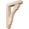 Ekena Millwork Olympic Arts and Crafts Smooth Bracket w/ Offset Brace, Douglas Fir, 5 1/2"W x 24"D x 32"H BKT0604X24X32OLY03SDF - alternate 1